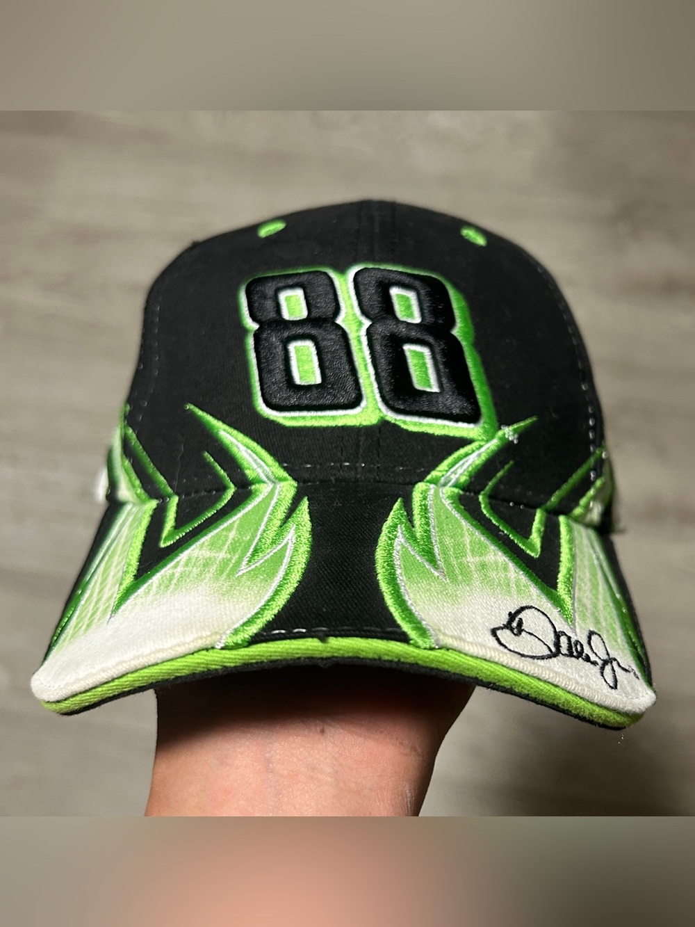 Dale Earnhardt Jr NASCAR Chase Authentics Green/Black Baseball Cap